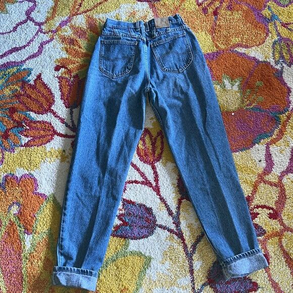 VINTAGE SIZE 10 LONG LEE MOM JEANS - Picture 3 of 8